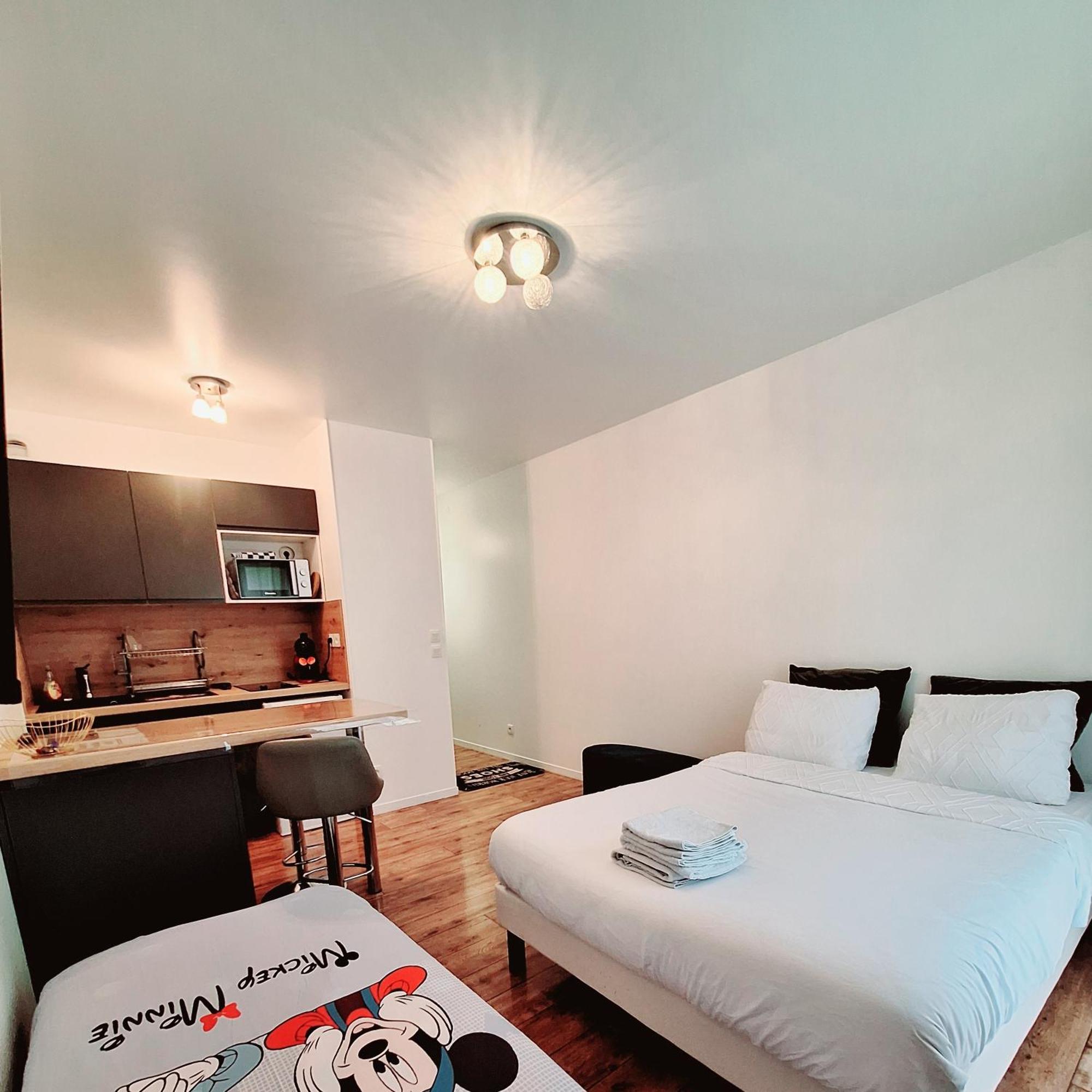 Studio Alpha - 2Min By Train To Disneyland Or 20Min Walk - 5Min Walk To "Val D'Europe" Station Montévrain Dış mekan fotoğraf